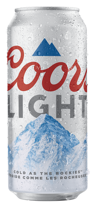 Coors Light aluminum bottle