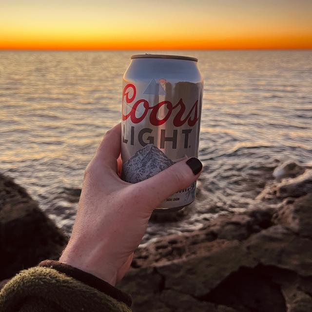 October camping calls for a nice, warm fire and cold Coors Lights. Chill > Chilly.