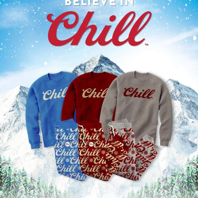Do you believe in Chill? Find our QR code on packs in participating retailers for your pin and a chance to WIN a cozy Coors Light Chill wear set.