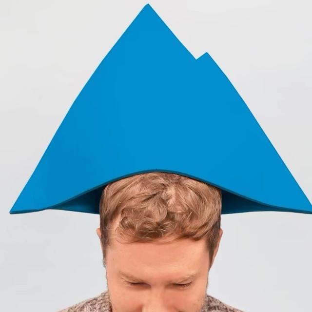 A mountain is a hat for the ground. Tag a friend who would wear this “hat-hat.”