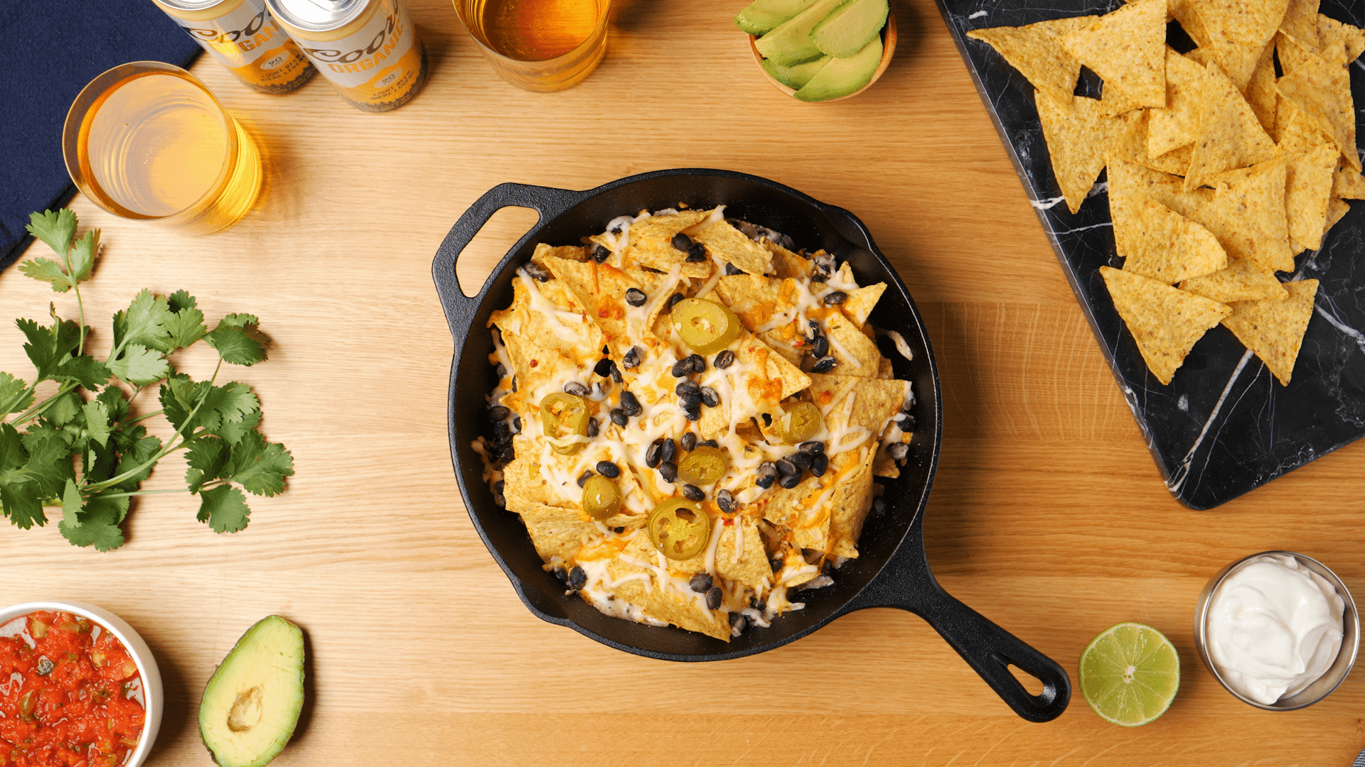 Simple skillet nachos image